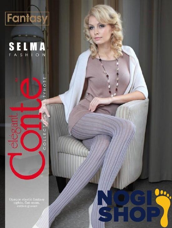 Biezas raksta zeķubikses 60 DEN SELMA (Conte)