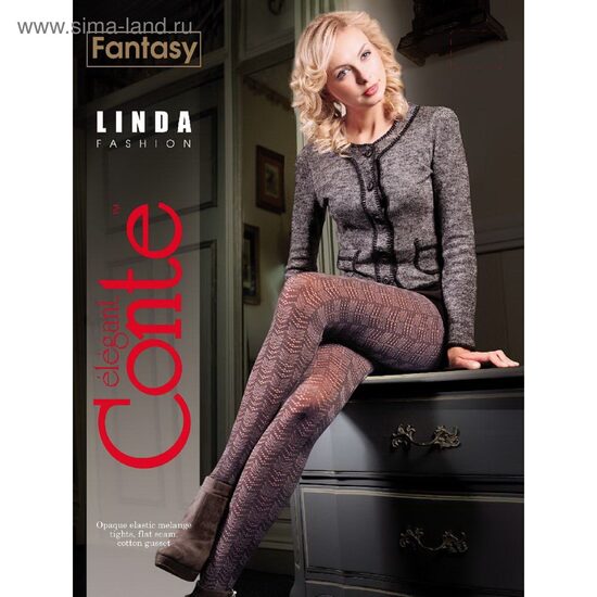 Thick patterned tights LINDA (Conte)